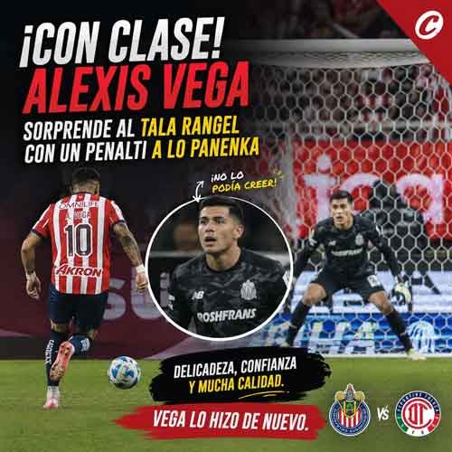 Alexis Vega pulled off a stunning Panenka penalty against