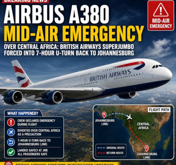 AIRBUS A380 Mid-Air Emergency Over USA News