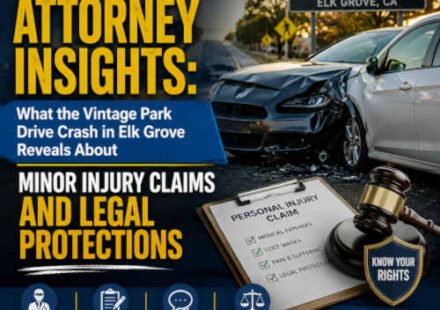 Car accident attorney reviewing a California traffic collision report and injury settlement claim files"